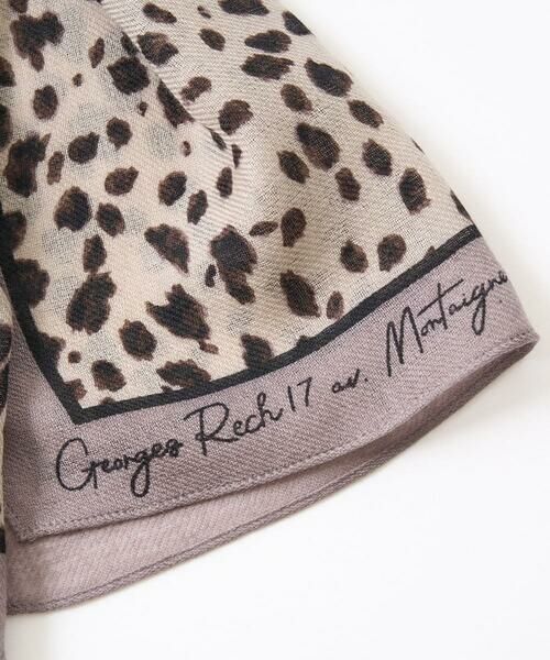 GEORGES RECH / ジョルジュ・レッシュ マフラー・ショール・スヌード・ストール | レオパードウールストール | 詳細4