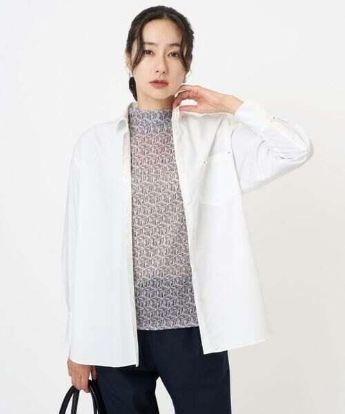 GEORGES RECH / ジョルジュ・レッシュ シャツ・ブラウス | [日本製]ストレッチタイプライターシャツ | 詳細1