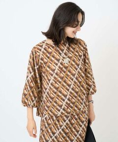 GEORGES RECH / ジョルジュ・レッシュ シャツ・ブラウス | [日本製]フェザーバルーンスリーブブラウス