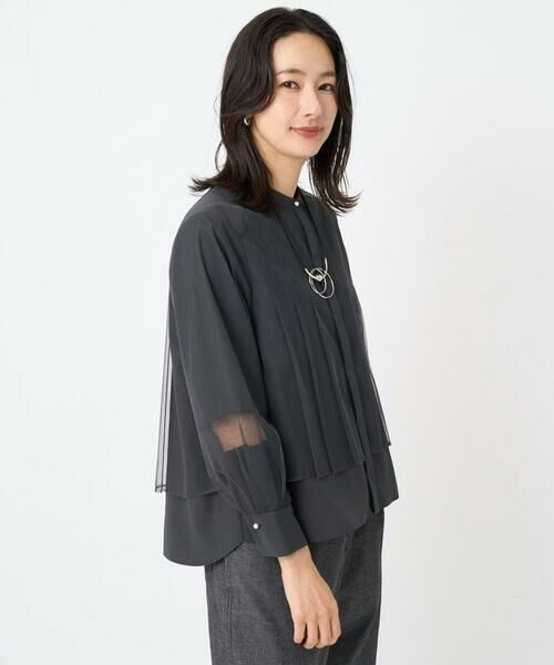 GEORGES RECH / ジョルジュ・レッシュ シャツ・ブラウス | シアーチュールレイヤードブラウス | 詳細3