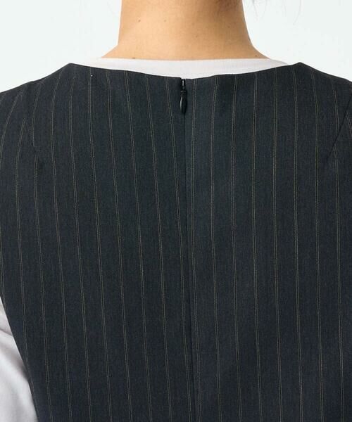 GEORGES RECH / ジョルジュ・レッシュ ロング・マキシ丈スカート | ストライプVネックジャンパースカート | 詳細4