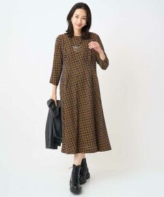 GEORGES RECH / ジョルジュ・レッシュ ロング・マキシ丈ワンピース | Aラインオパールチェックワンピース