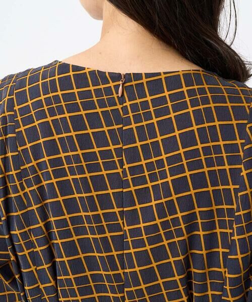 GEORGES RECH / ジョルジュ・レッシュ ロング・マキシ丈ワンピース | Aラインオパールチェックワンピース | 詳細4