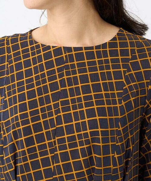 GEORGES RECH / ジョルジュ・レッシュ ロング・マキシ丈ワンピース | Aラインオパールチェックワンピース | 詳細5