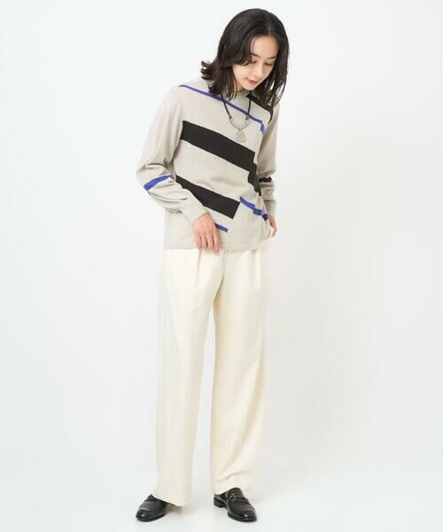 GEORGES RECH / ジョルジュ・レッシュ ニット・セーター | レクタングルインターシャニット | 詳細3