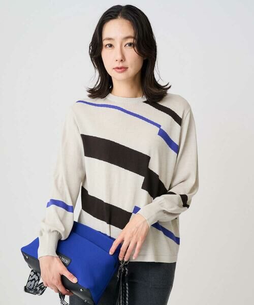 GEORGES RECH / ジョルジュ・レッシュ ニット・セーター | レクタングルインターシャニット | 詳細5