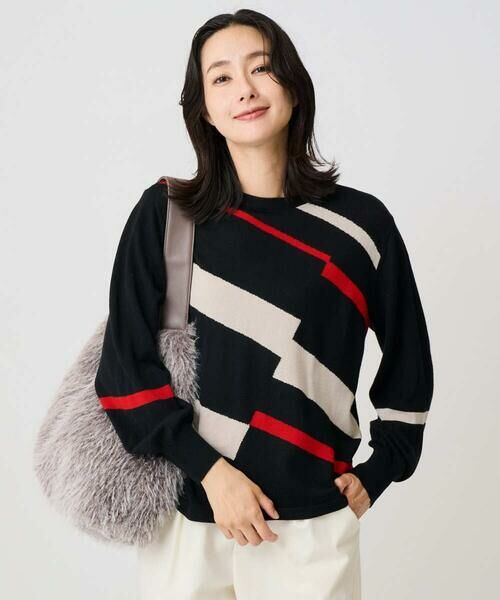 GEORGES RECH / ジョルジュ・レッシュ ニット・セーター | レクタングルインターシャニット | 詳細8