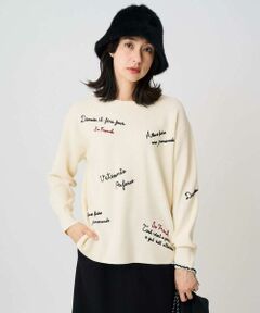 GEORGES RECH / ジョルジュ・レッシュ ニット・セーター | ロゴ刺繍ウールニット