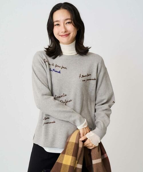 GEORGES RECH / ジョルジュ・レッシュ ニット・セーター | ロゴ刺繍ウールニット | 詳細2