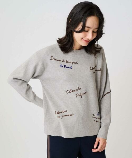 GEORGES RECH / ジョルジュ・レッシュ ニット・セーター | ロゴ刺繍ウールニット | 詳細3