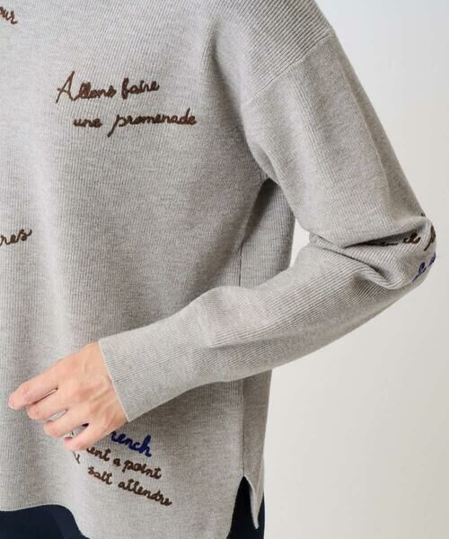 GEORGES RECH / ジョルジュ・レッシュ ニット・セーター | ロゴ刺繍ウールニット | 詳細8