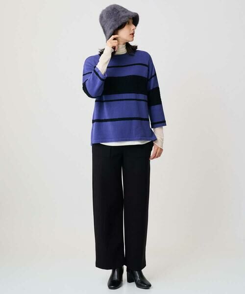 GEORGES RECH / ジョルジュ・レッシュ ニット・セーター | スラブボーダー8分袖ニット | 詳細17