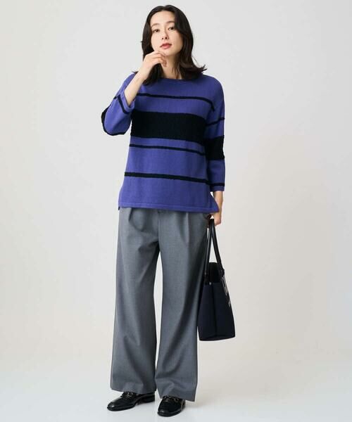 GEORGES RECH / ジョルジュ・レッシュ ニット・セーター | スラブボーダー8分袖ニット | 詳細19