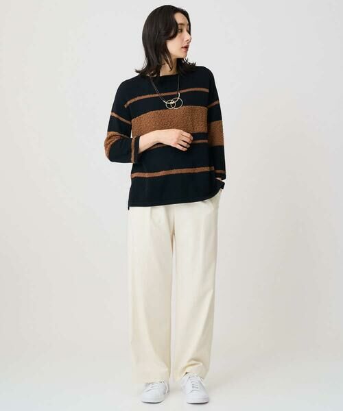 GEORGES RECH / ジョルジュ・レッシュ ニット・セーター | スラブボーダー8分袖ニット | 詳細20