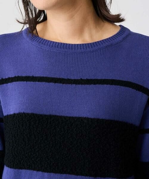 GEORGES RECH / ジョルジュ・レッシュ ニット・セーター | スラブボーダー8分袖ニット | 詳細9