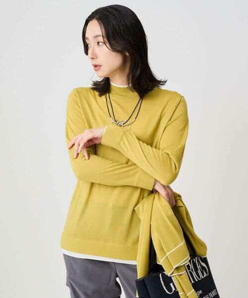 GEORGES RECH / ジョルジュ・レッシュ ニット・セーター | [アンサンブル対応]ウォッシャブルウールセミハイネックニット | 詳細1