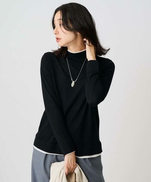 GEORGES RECH / ジョルジュ・レッシュ ニット・セーター | [アンサンブル対応]ウォッシャブルウールセミハイネックニット | 詳細6