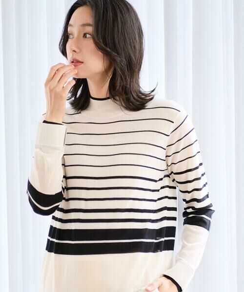 GEORGES RECH / ジョルジュ・レッシュ ニット・セーター | [アンサンブル対応]ウォッシャブルウールセミハイネックニット | 詳細7