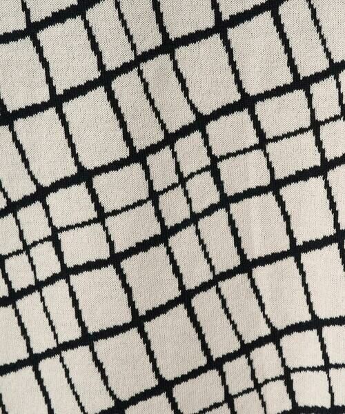 GEORGES RECH / ジョルジュ・レッシュ ニット・セーター | [日本製]配色デザイン8分袖ジャージーニット | 詳細11