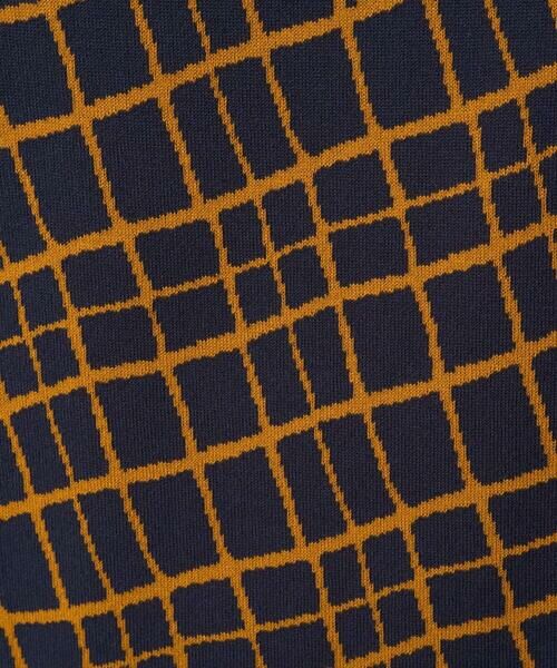 GEORGES RECH / ジョルジュ・レッシュ ニット・セーター | [日本製]配色デザイン8分袖ジャージーニット | 詳細12