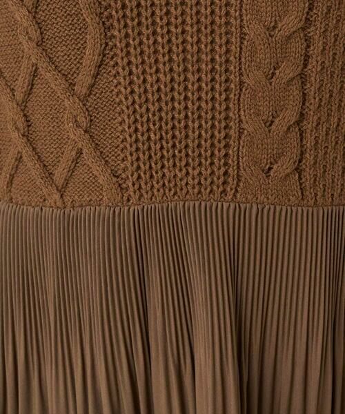 GEORGES RECH / ジョルジュ・レッシュ ニット・セーター | プリーツ切替ケーブルチュニックニット | 詳細10