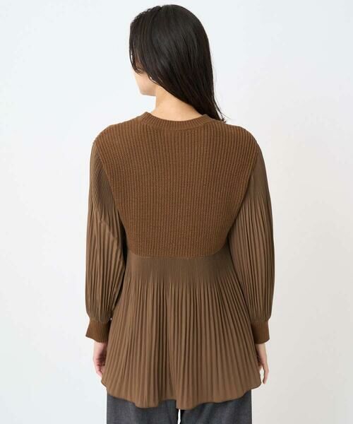 GEORGES RECH / ジョルジュ・レッシュ ニット・セーター | プリーツ切替ケーブルチュニックニット | 詳細6