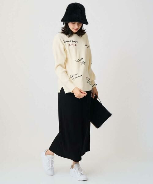 GEORGES RECH / ジョルジュ・レッシュ ロング・マキシ丈スカート | ストレッチダンボールセミタイトスカート | 詳細18