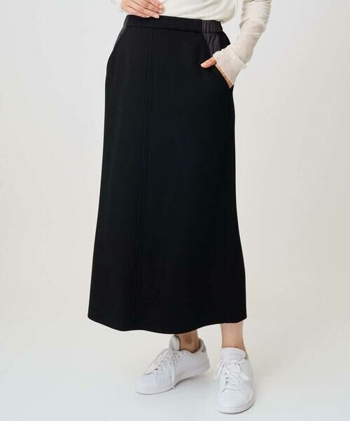 GEORGES RECH / ジョルジュ・レッシュ ロング・マキシ丈スカート | ストレッチダンボールセミタイトスカート | 詳細3