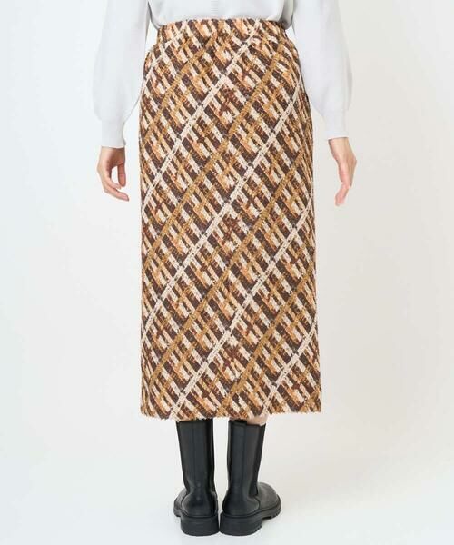 GEORGES RECH / ジョルジュ・レッシュ ロング・マキシ丈スカート | [日本製]フェザーナロータイトチェックスカート | 詳細4