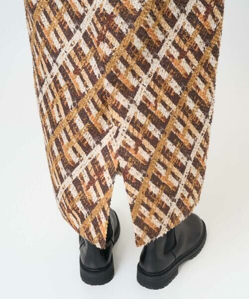 GEORGES RECH / ジョルジュ・レッシュ ロング・マキシ丈スカート | [日本製]フェザーナロータイトチェックスカート | 詳細8