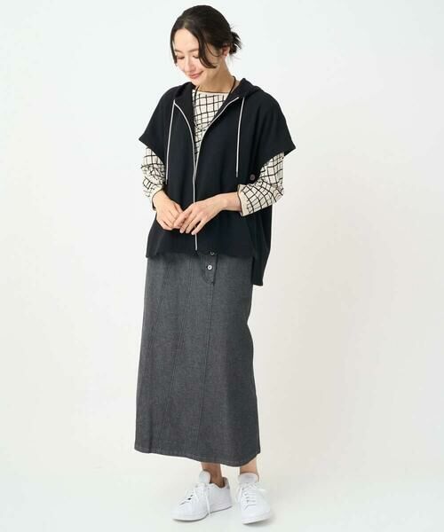 GEORGES RECH / ジョルジュ・レッシュ ロング・マキシ丈スカート | [セットアップ対応]セミタイトブラックデニムスカート | 詳細12