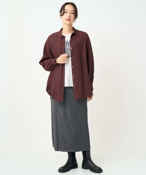 GEORGES RECH / ジョルジュ・レッシュ ロング・マキシ丈スカート | [セットアップ対応]セミタイトブラックデニムスカート | 詳細14