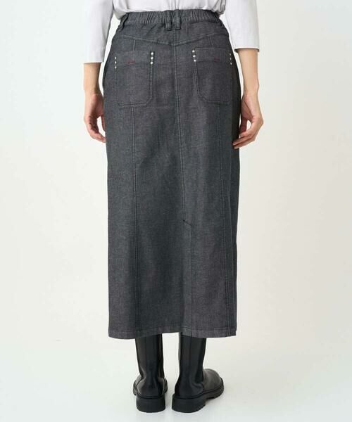GEORGES RECH / ジョルジュ・レッシュ ロング・マキシ丈スカート | [セットアップ対応]セミタイトブラックデニムスカート | 詳細4