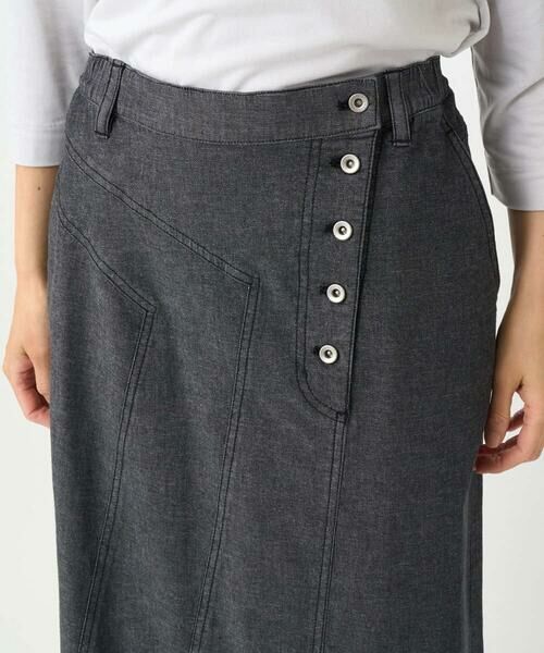 GEORGES RECH / ジョルジュ・レッシュ ロング・マキシ丈スカート | [セットアップ対応]セミタイトブラックデニムスカート | 詳細6