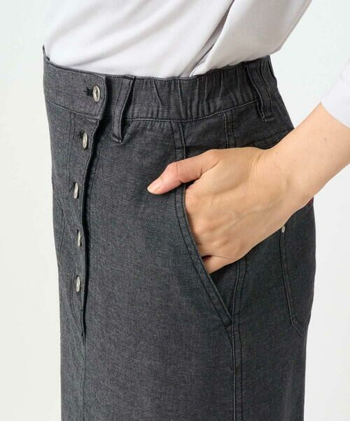 GEORGES RECH / ジョルジュ・レッシュ ロング・マキシ丈スカート | [セットアップ対応]セミタイトブラックデニムスカート | 詳細7