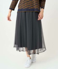 GEORGES RECH / ジョルジュ・レッシュ ロング・マキシ丈スカート | シアーチュールギャザースカート