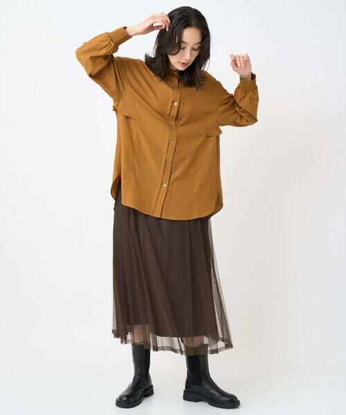 GEORGES RECH / ジョルジュ・レッシュ ロング・マキシ丈スカート | シアーチュールギャザースカート | 詳細15