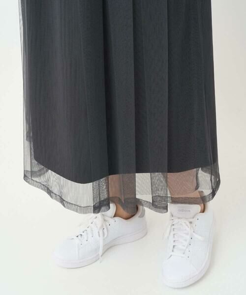 GEORGES RECH / ジョルジュ・レッシュ ロング・マキシ丈スカート | シアーチュールギャザースカート | 詳細6