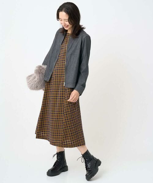 GEORGES RECH / ジョルジュ・レッシュ セットアップ | [セットアップ対応]ノーカラーブラックデニムブルゾン | 詳細16