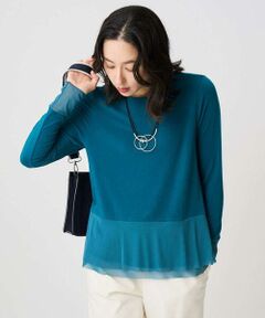 GEORGES RECH / ジョルジュ・レッシュ カットソー | カシミヤフレアチュールプルオーバー