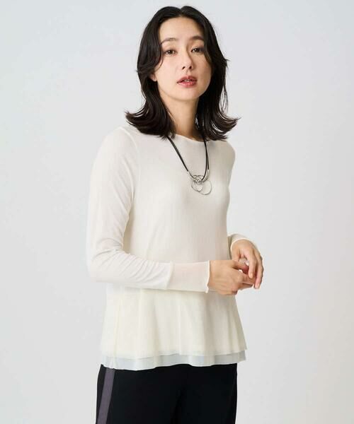 GEORGES RECH / ジョルジュ・レッシュ カットソー | カシミヤフレアチュールプルオーバー | 詳細1