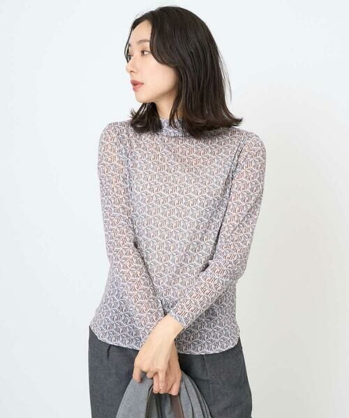 GEORGES RECH / ジョルジュ・レッシュ カットソー | [日本製]シアーボトルネックロゴカットソー | 詳細1