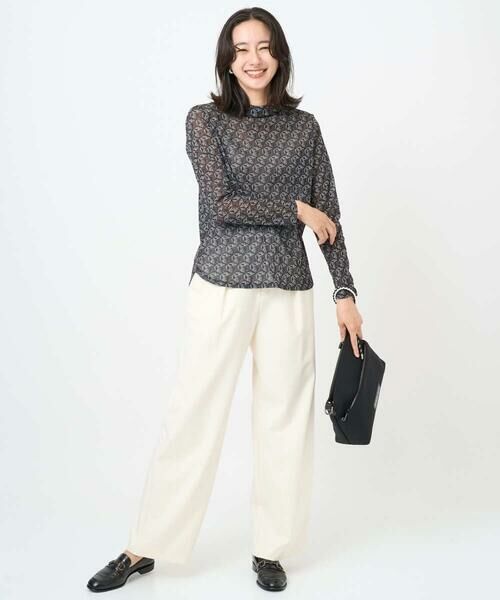 GEORGES RECH / ジョルジュ・レッシュ カットソー | [日本製]シアーボトルネックロゴカットソー | 詳細16