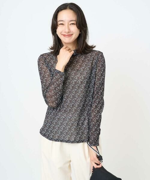 GEORGES RECH / ジョルジュ・レッシュ カットソー | [日本製]シアーボトルネックロゴカットソー | 詳細3