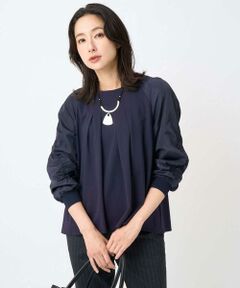 GEORGES RECH / ジョルジュ・レッシュ カットソー | ジャージータフタコンビプルオーバー