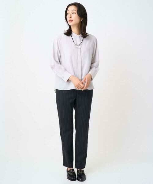 GEORGES RECH / ジョルジュ・レッシュ その他パンツ | [日本製]ストライプテーパードパンツ | 詳細1