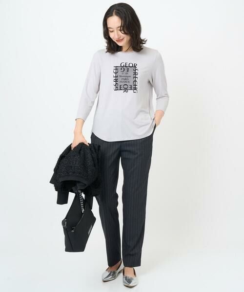 GEORGES RECH / ジョルジュ・レッシュ その他パンツ | [日本製]ストライプテーパードパンツ | 詳細4