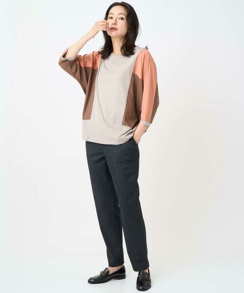 GEORGES RECH / ジョルジュ・レッシュ その他パンツ | [日本製]ストライプテーパードパンツ | 詳細7