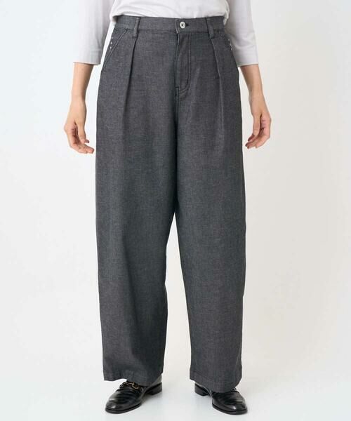 GEORGES RECH / ジョルジュ・レッシュ その他パンツ | [セットアップ対応]バレルワイドブラックデニムパンツ | 詳細2