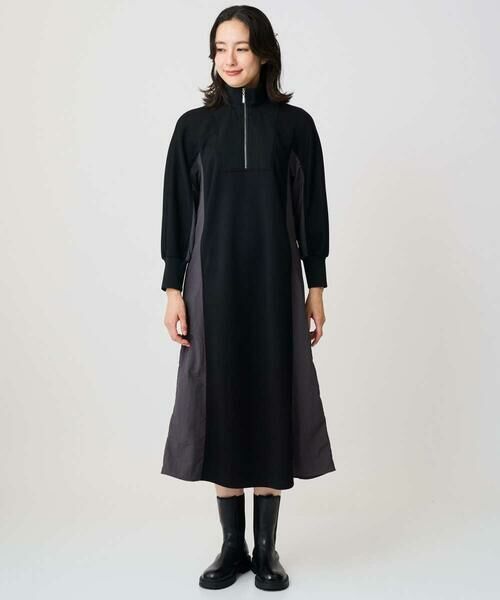 GEORGES RECH / ジョルジュ・レッシュ ロング・マキシ丈ワンピース | ダンボールタフタドッキングワンピース | 詳細1